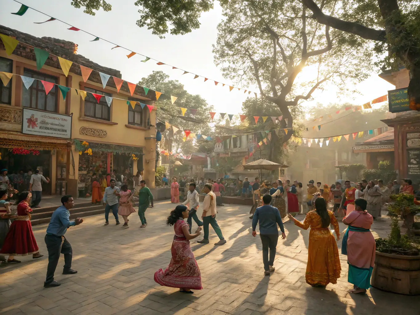 An image of a community event organized by SPECTACLES EN RECOMMANDE, featuring diverse attendees and engaging cultural activities.